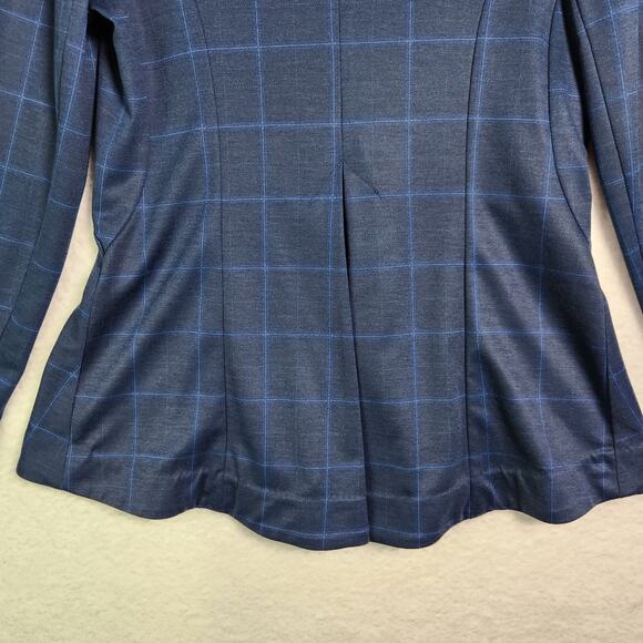 Cabi Sunset Kiss Windowpane Blazer 5425 Sz 8 Button Blue Academia Preppy Career - Picture 16 of 16